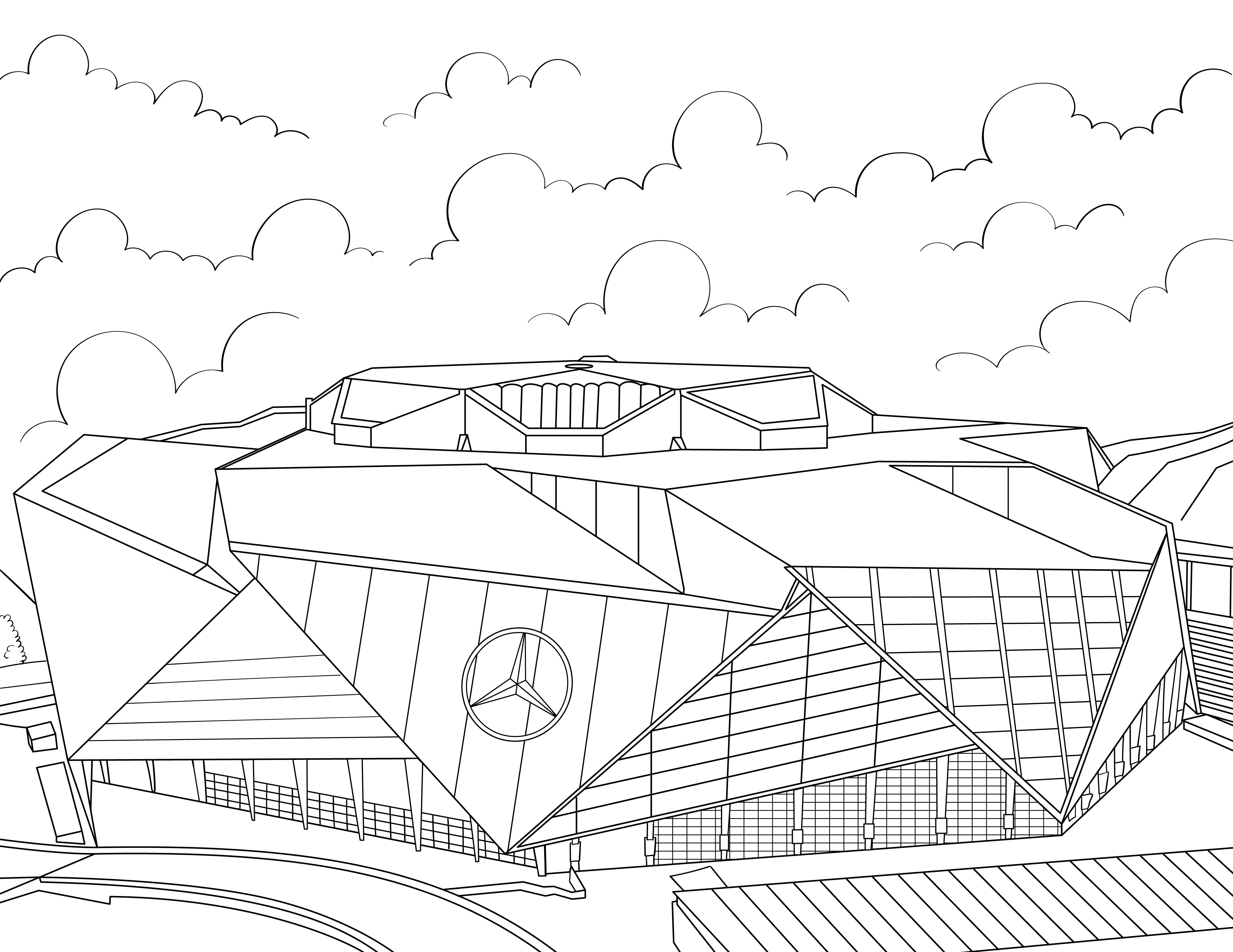 2026 Football Stadiums Colouring Book (A4) - Image 3