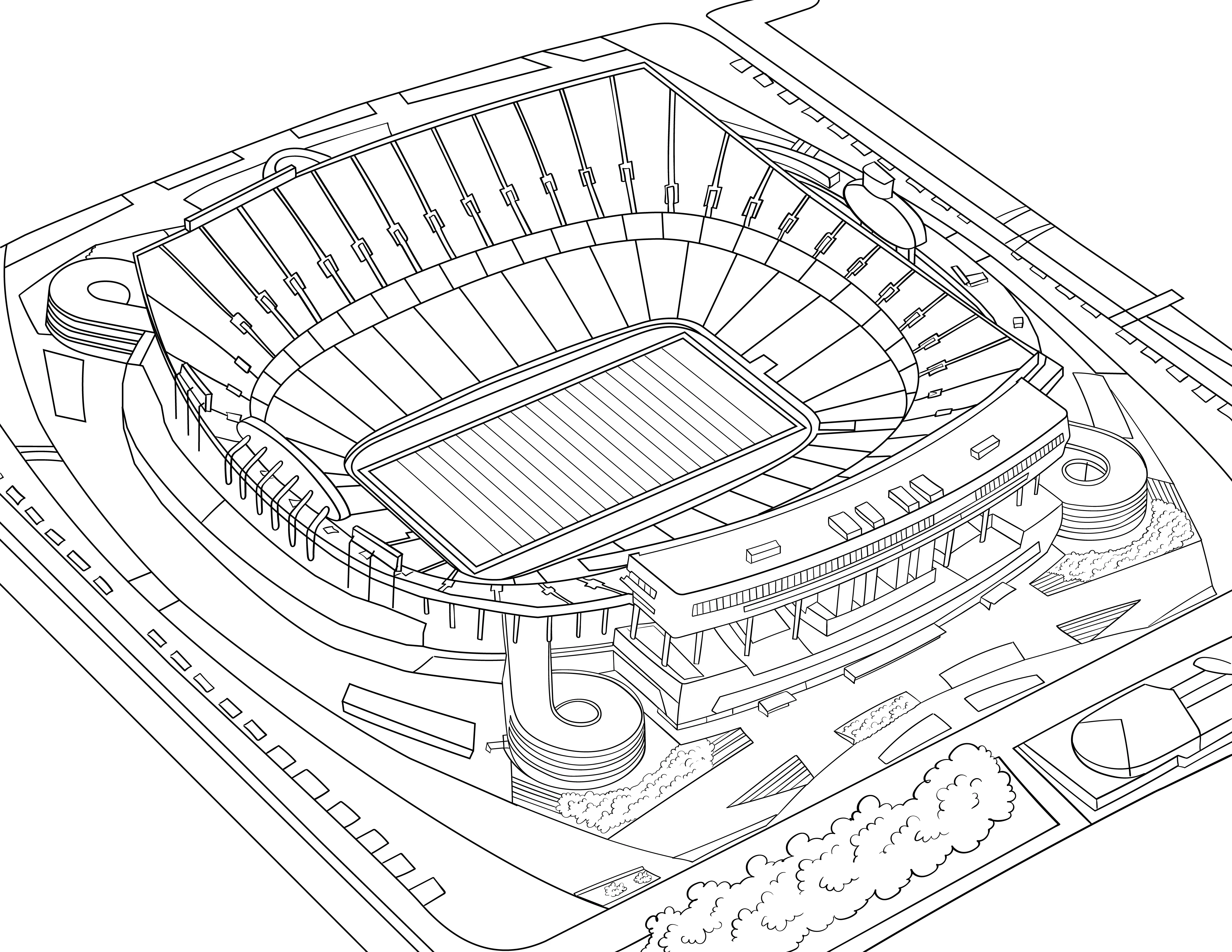 2026 Football Stadiums Colouring Book (A4) - Image 5
