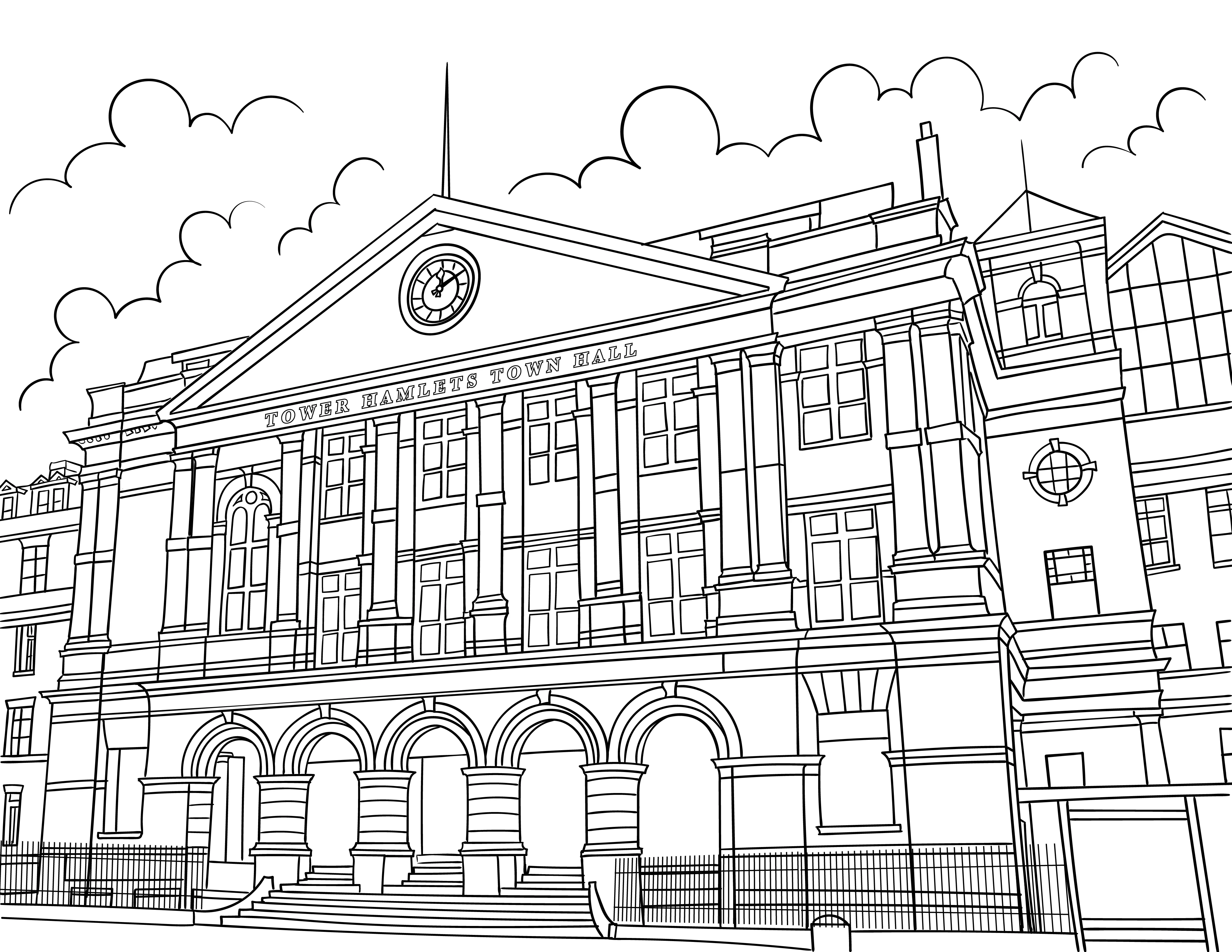 Tower Hamlets Colouring Book (A4) - Image 3