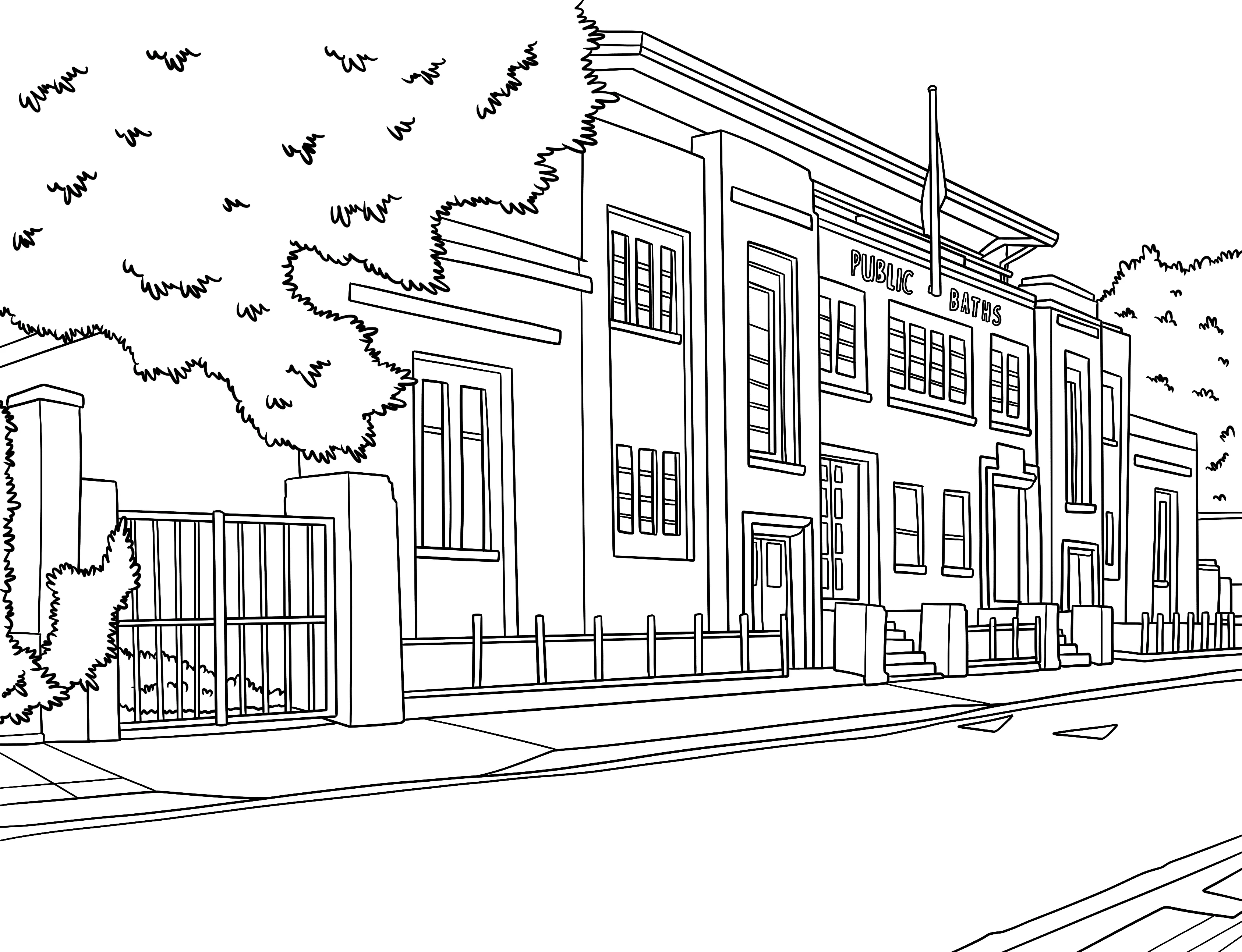 Hackney Colouring Book (A4) - Image 4