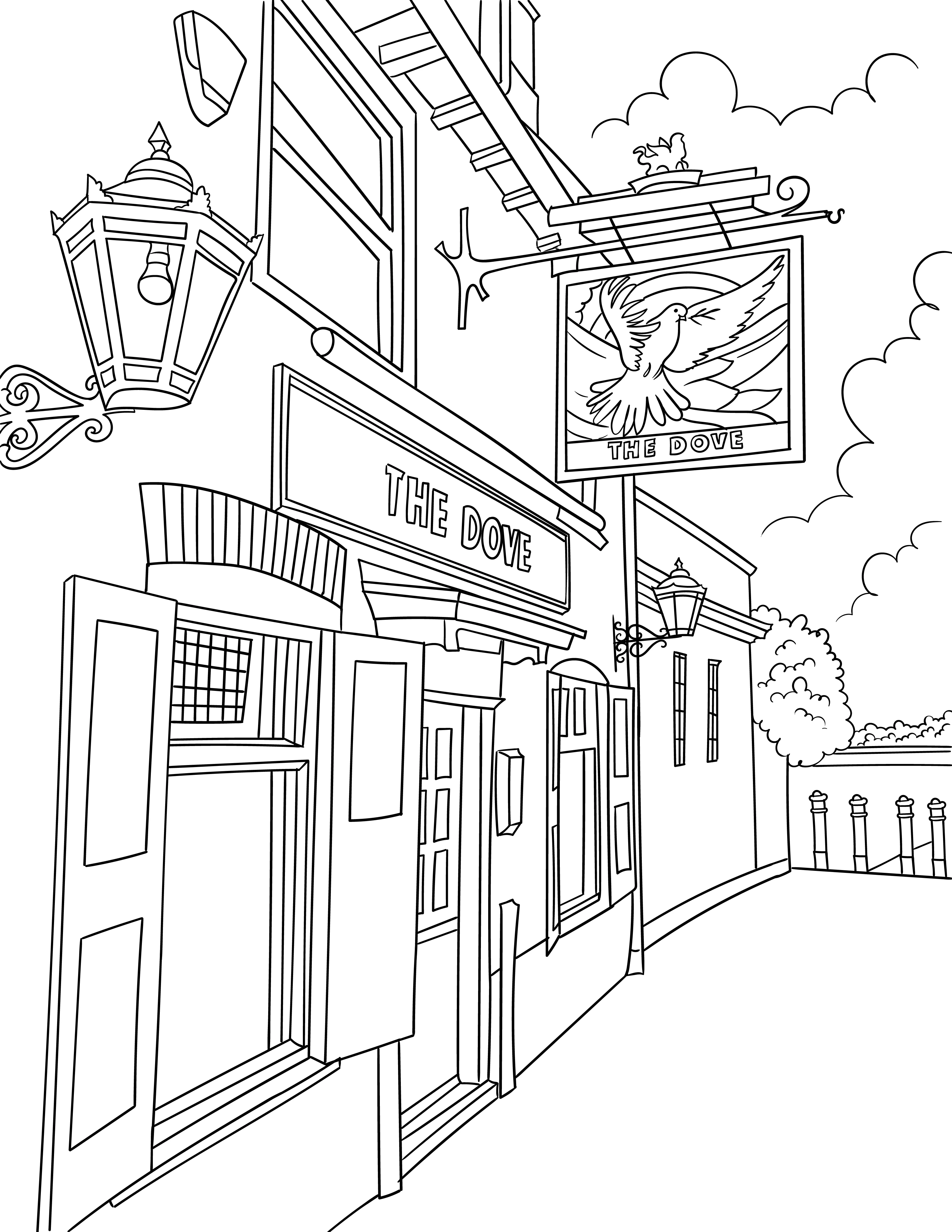 London Pubs Colouring Book (A4) - Image 4