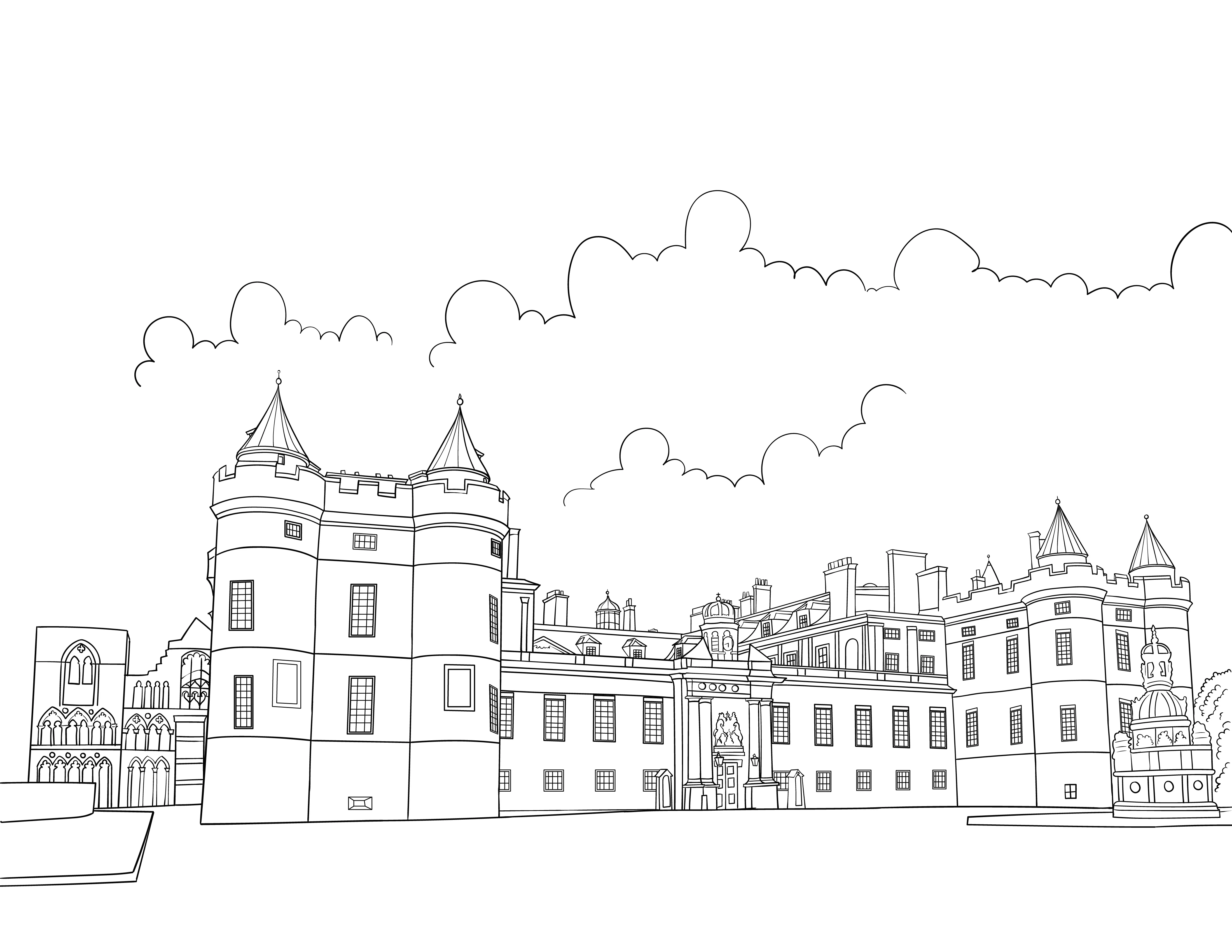 Royal Palaces Colouring Book (A4) - Image 3